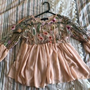 Floral long sleeve blouse